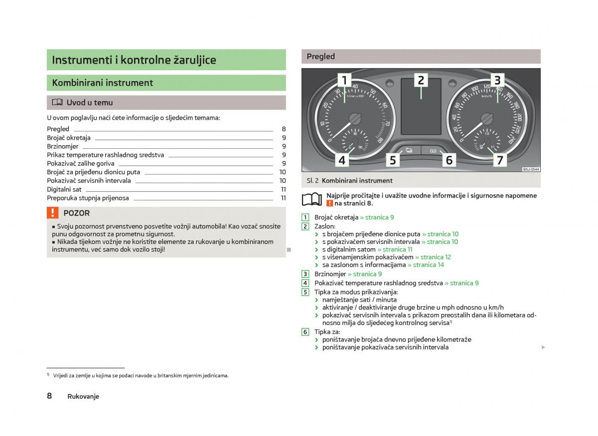 Skoda Fabia II 2 vlasnicko uputstvo / page 10