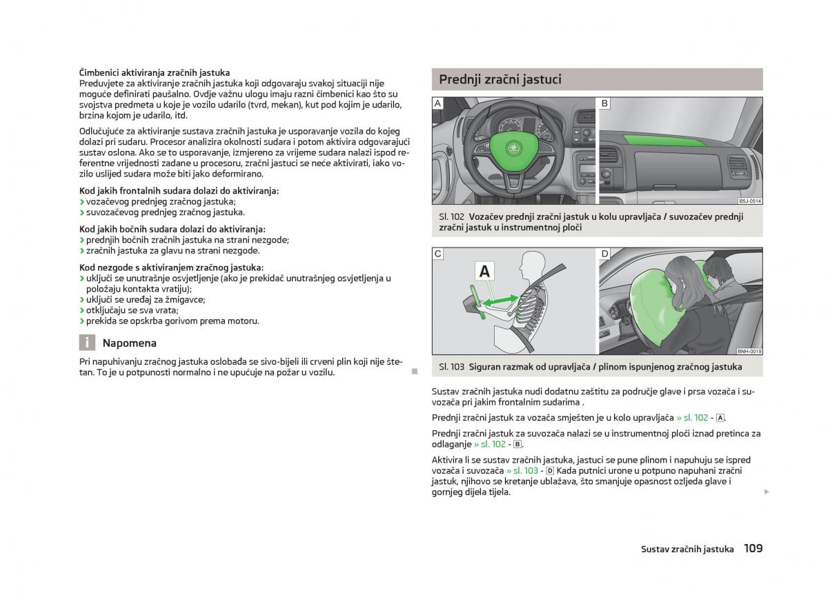 Skoda Fabia II 2 vlasnicko uputstvo / page 111