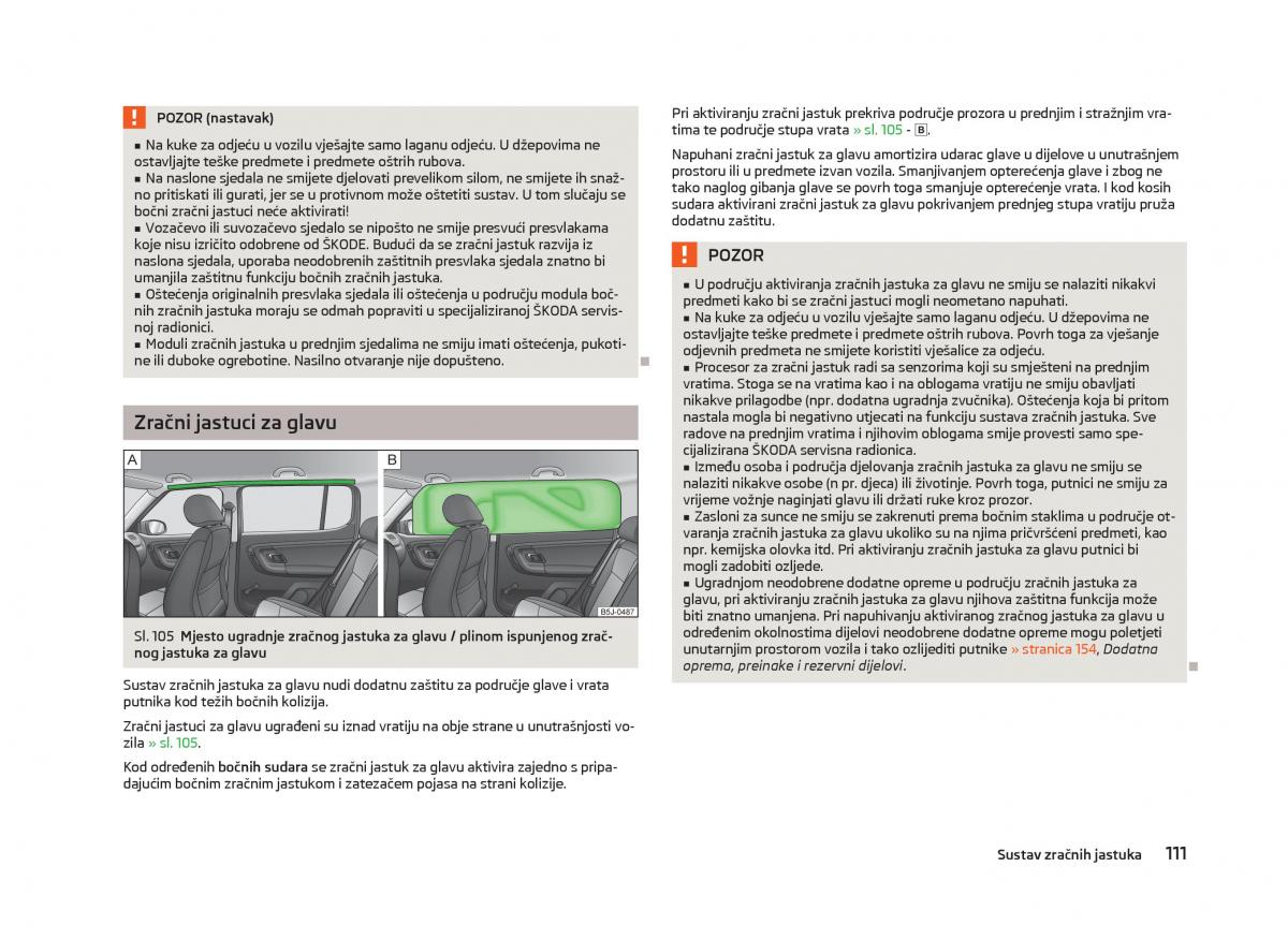 Skoda Fabia II 2 vlasnicko uputstvo / page 113