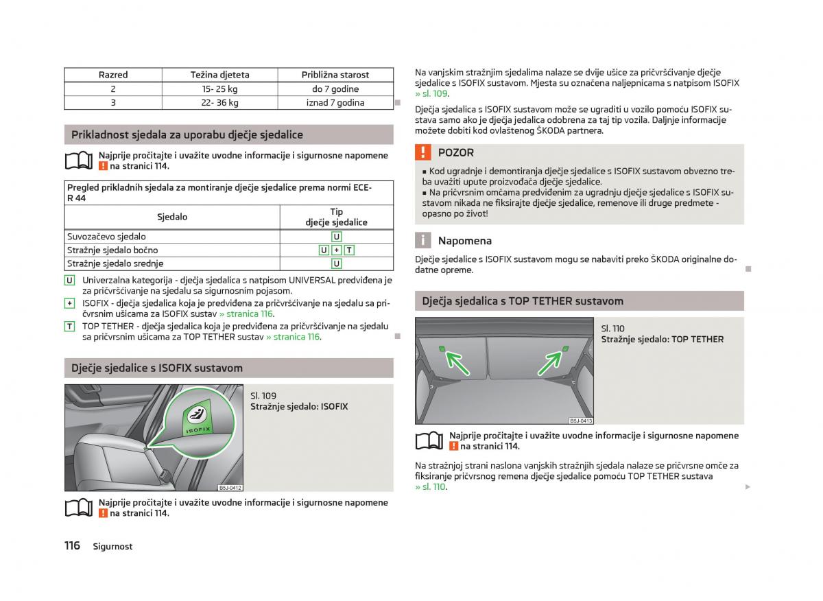 Skoda Fabia II 2 vlasnicko uputstvo / page 118