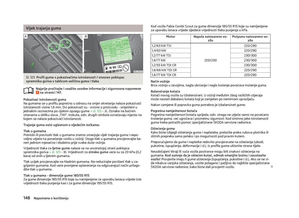 Skoda Fabia II 2 vlasnicko uputstvo / page 150