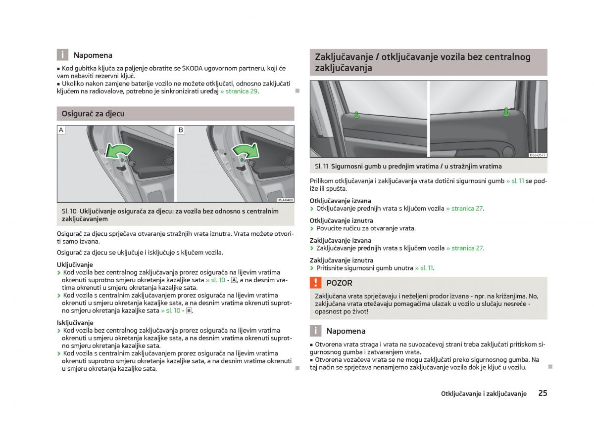 Skoda Fabia II 2 vlasnicko uputstvo / page 27