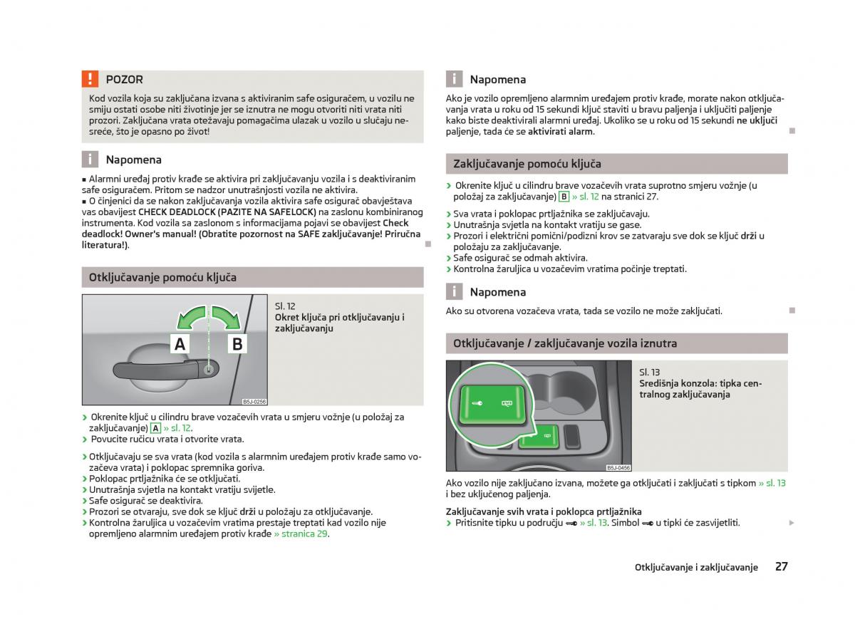 Skoda Fabia II 2 vlasnicko uputstvo / page 29