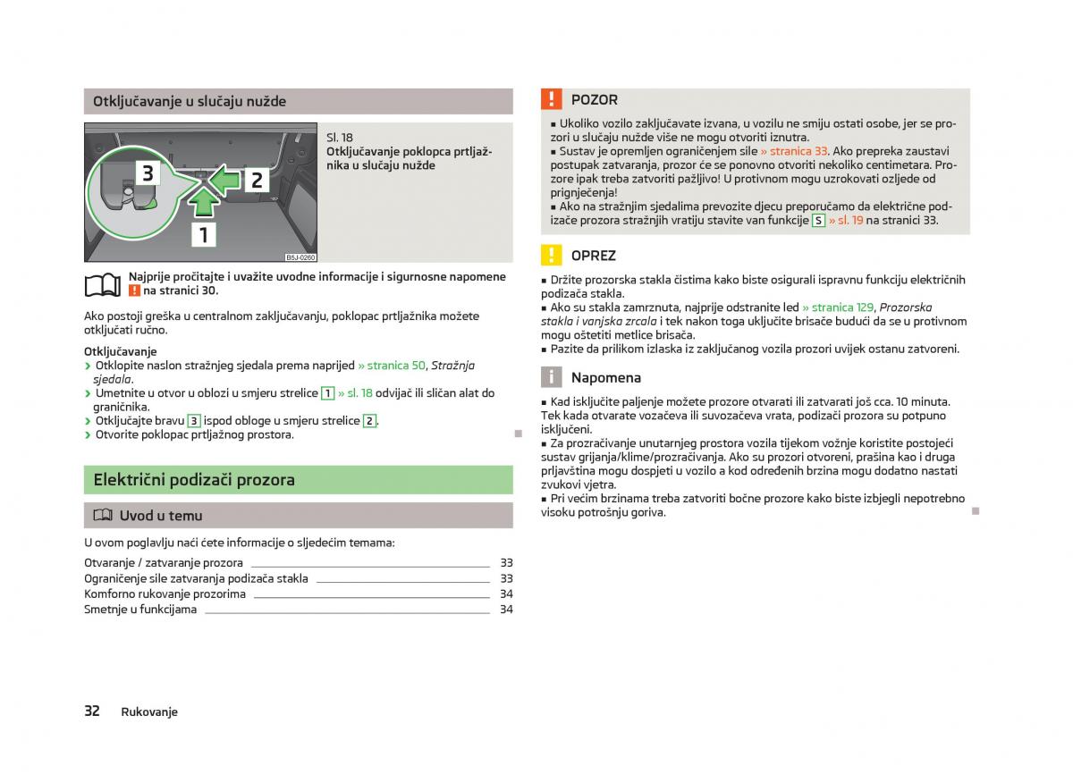 Skoda Fabia II 2 vlasnicko uputstvo / page 34