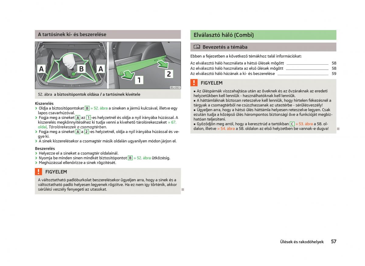 Skoda Fabia II 2 Kezelesi utmutato / page 59