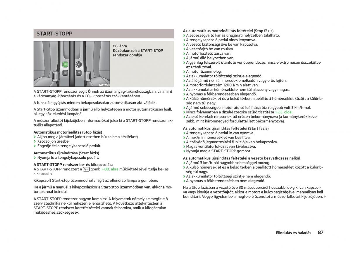 Skoda Fabia II 2 Kezelesi utmutato / page 89