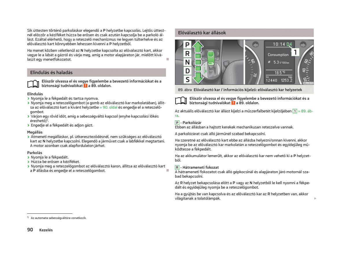 Skoda Fabia II 2 Kezelesi utmutato / page 92