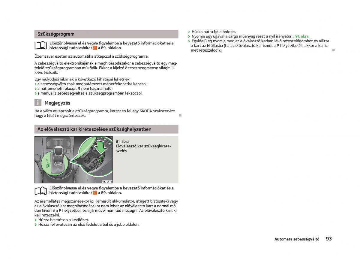 Skoda Fabia II 2 Kezelesi utmutato / page 95