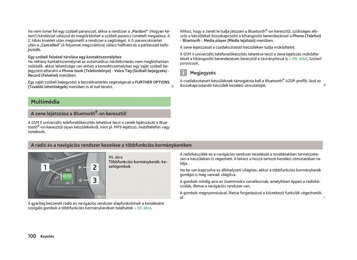 Skoda Fabia II 2 Kezelesi utmutato / page 102