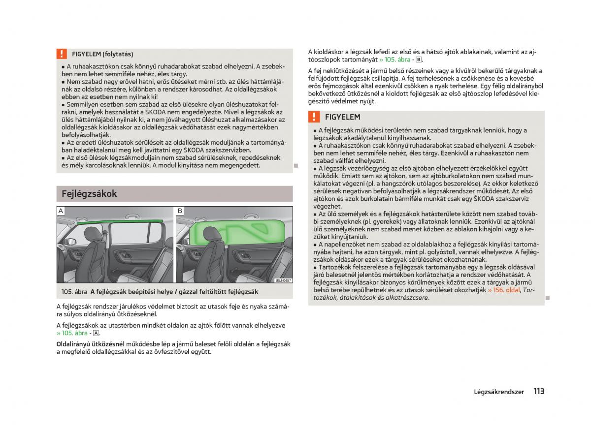 Skoda Fabia II 2 Kezelesi utmutato / page 115