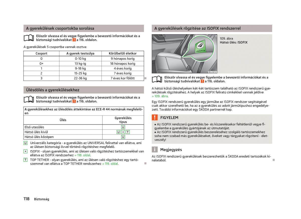 Skoda Fabia II 2 Kezelesi utmutato / page 120