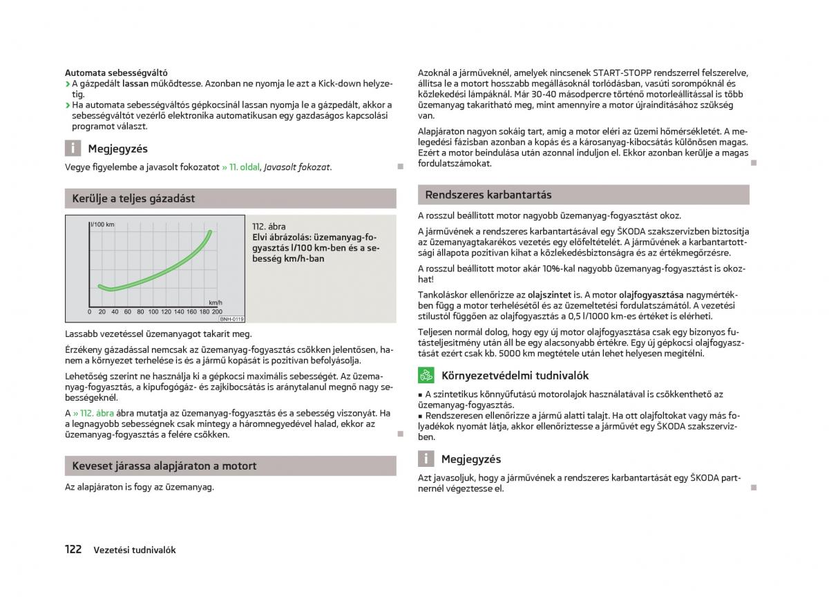 Skoda Fabia II 2 Kezelesi utmutato / page 124