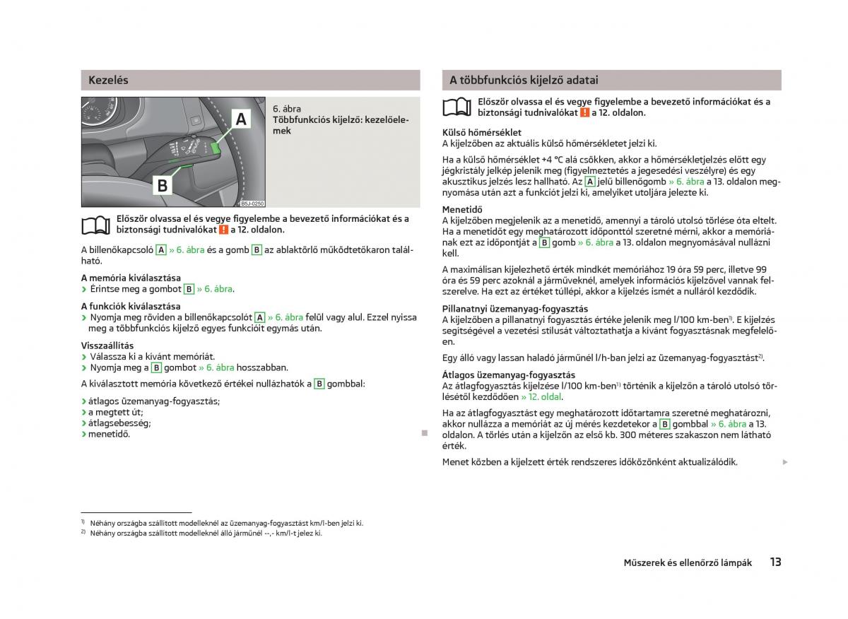 Skoda Fabia II 2 Kezelesi utmutato / page 15