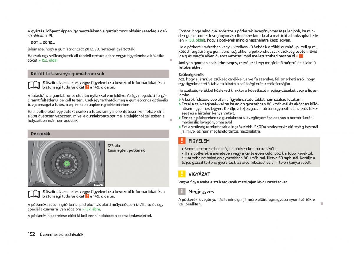 Skoda Fabia II 2 Kezelesi utmutato / page 154