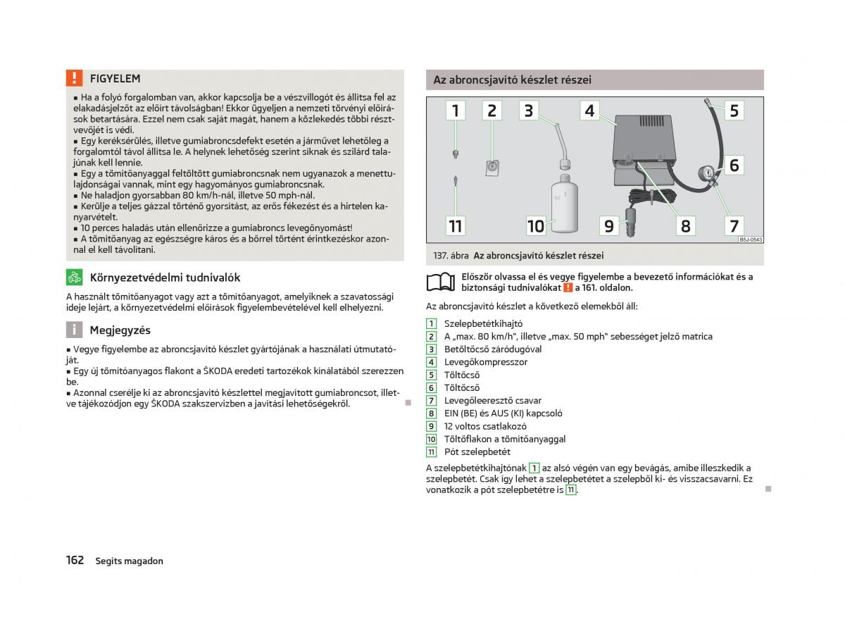 Skoda Fabia II 2 Kezelesi utmutato / page 164