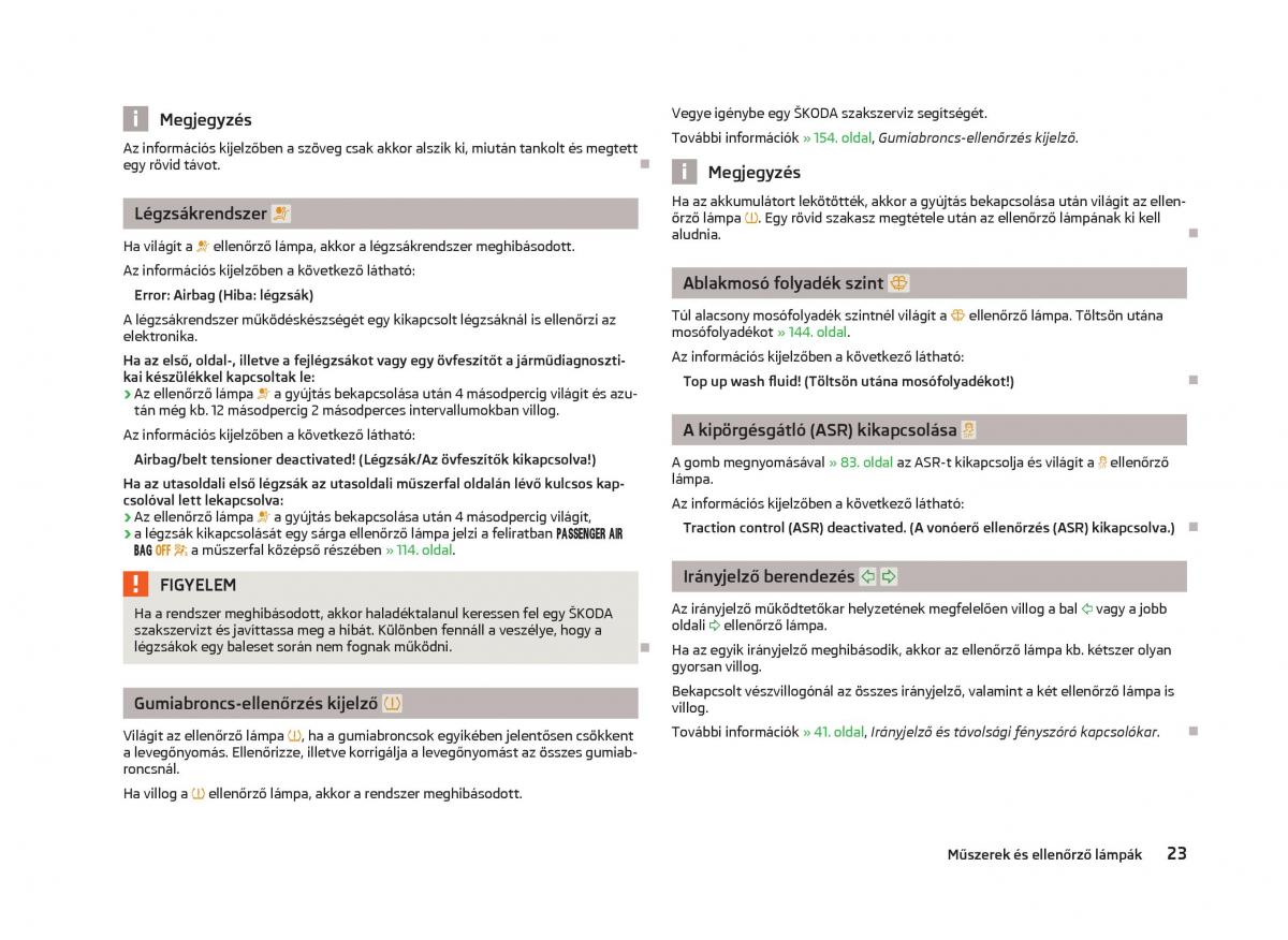 Skoda Fabia II 2 Kezelesi utmutato / page 25