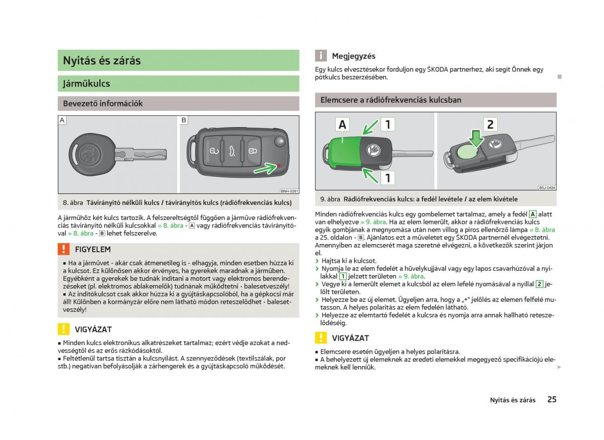 Skoda Fabia II 2 Kezelesi utmutato / page 27