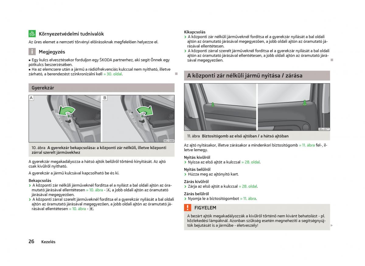 Skoda Fabia II 2 Kezelesi utmutato / page 28