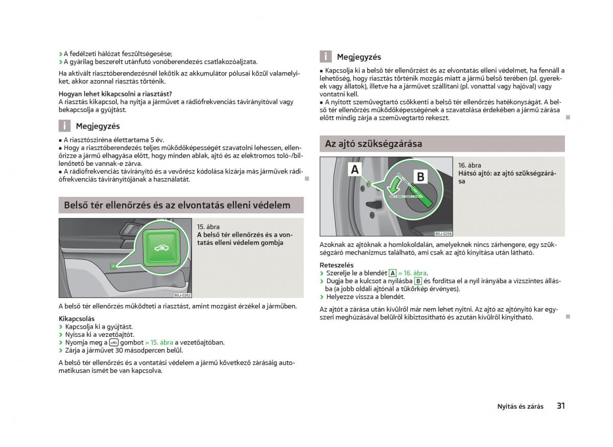 Skoda Fabia II 2 Kezelesi utmutato / page 33