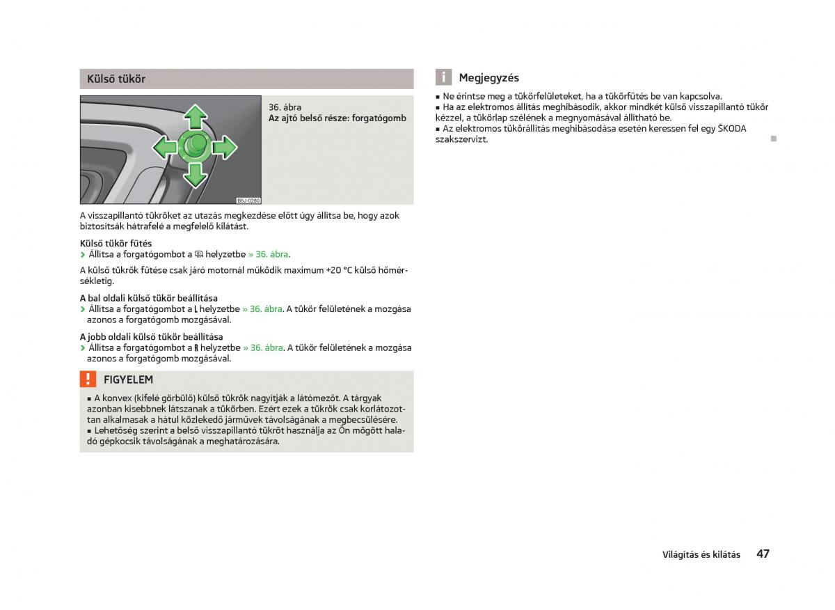 Skoda Fabia II 2 Kezelesi utmutato / page 49