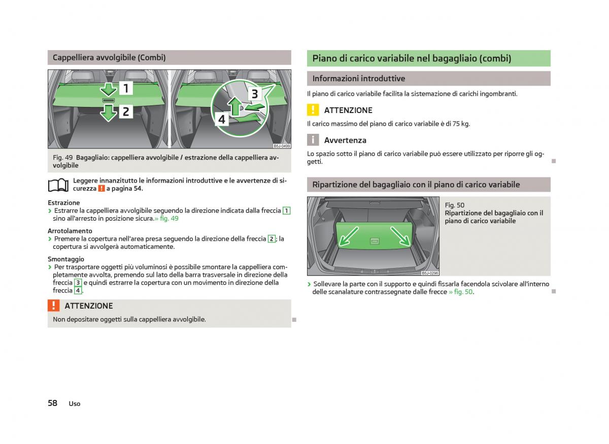 Skoda Fabia II 2 manuale del proprietario / page 60