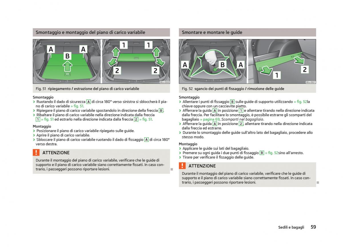 Skoda Fabia II 2 manuale del proprietario / page 61