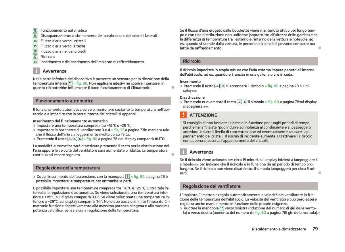 Skoda Fabia II 2 manuale del proprietario / page 81