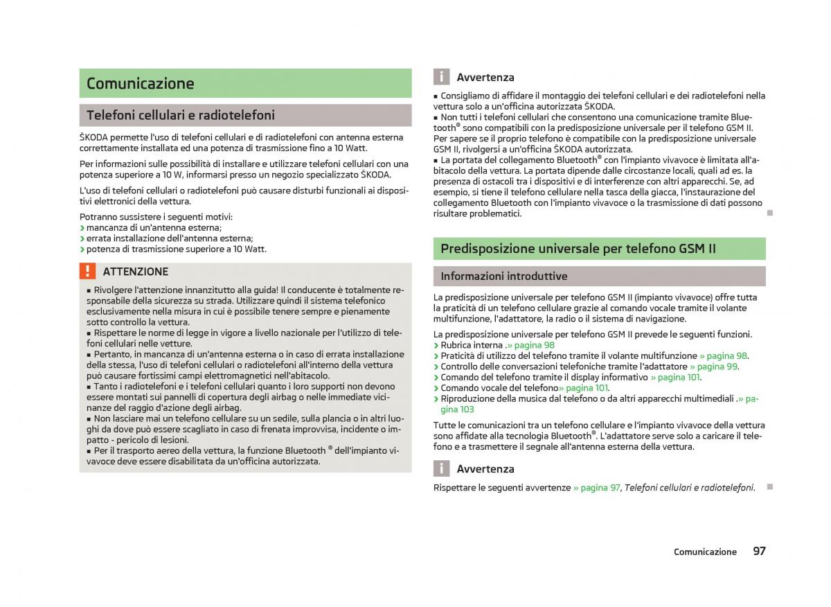 Skoda Fabia II 2 manuale del proprietario / page 99