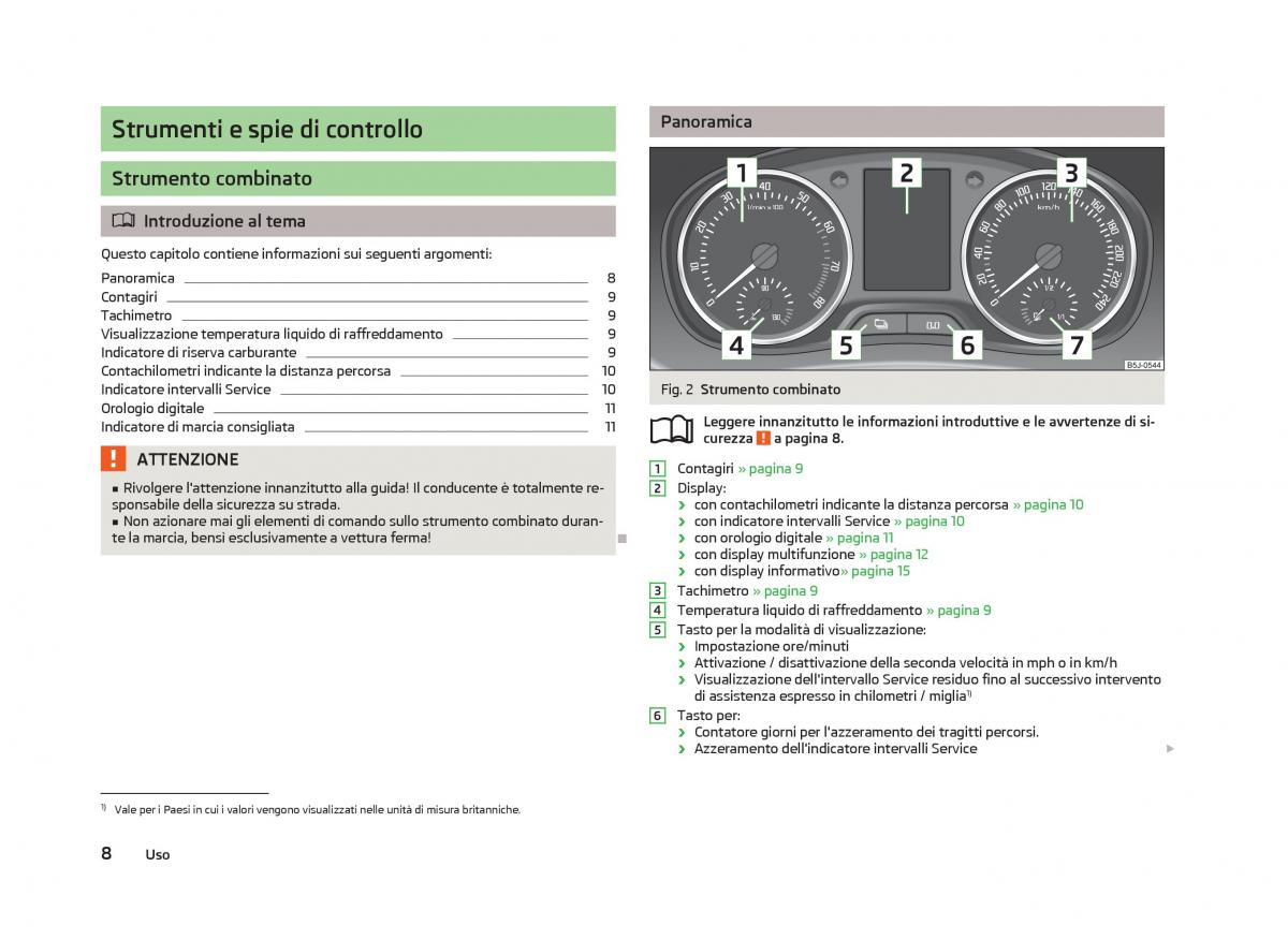 Skoda Fabia II 2 manuale del proprietario / page 10