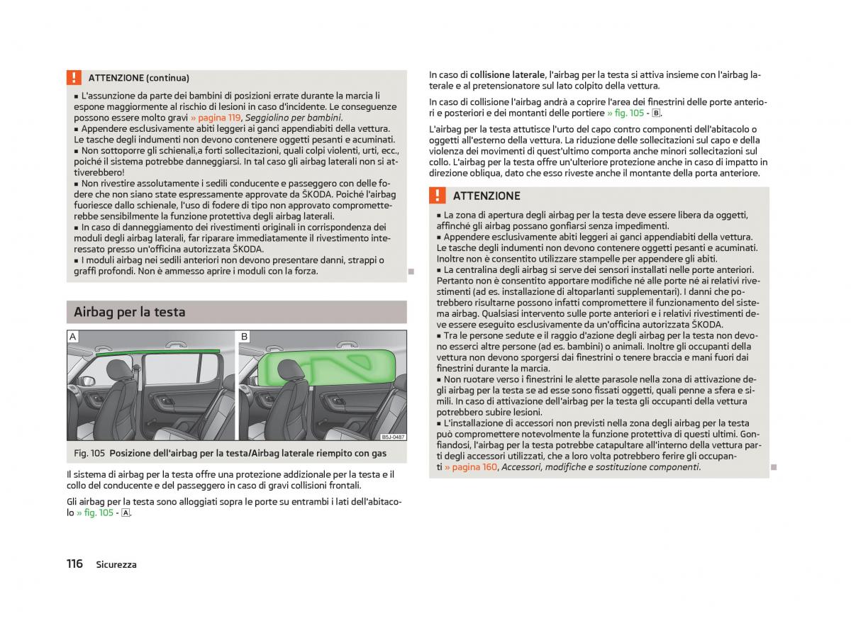 Skoda Fabia II 2 manuale del proprietario / page 118