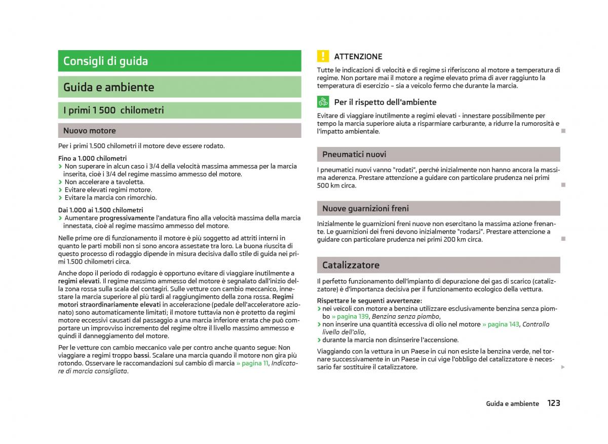 Skoda Fabia II 2 manuale del proprietario / page 125