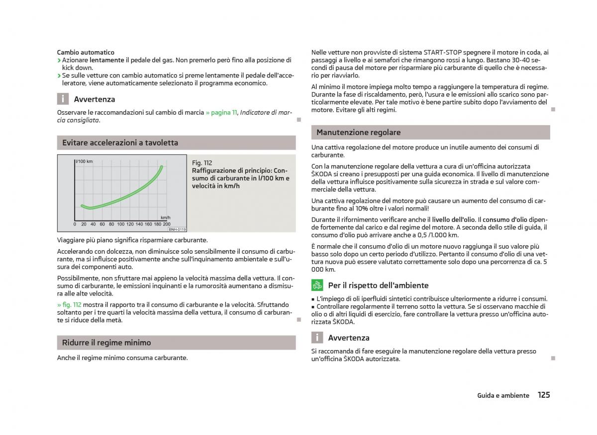 Skoda Fabia II 2 manuale del proprietario / page 127