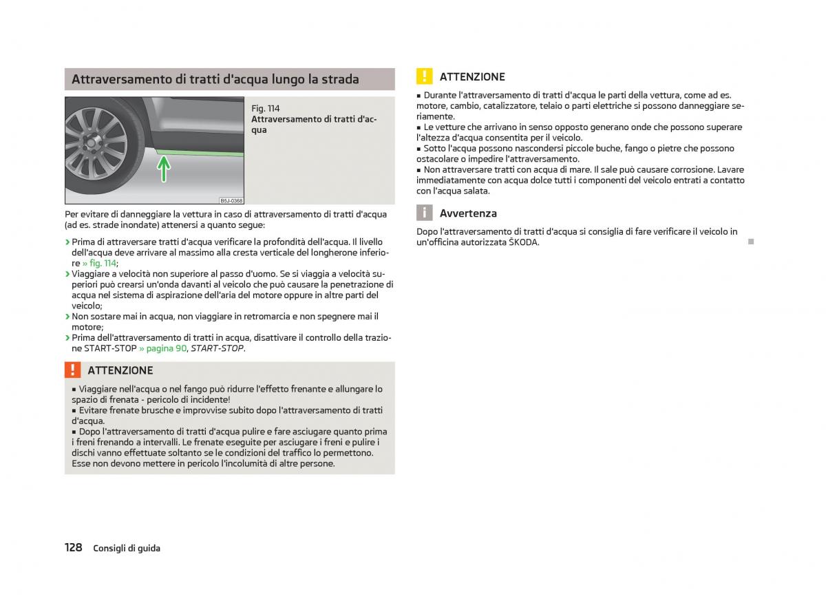 Skoda Fabia II 2 manuale del proprietario / page 130