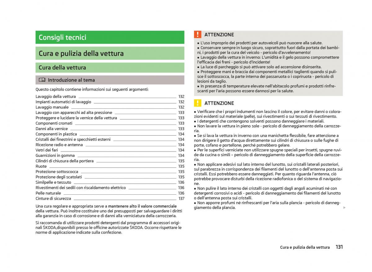 Skoda Fabia II 2 manuale del proprietario / page 133