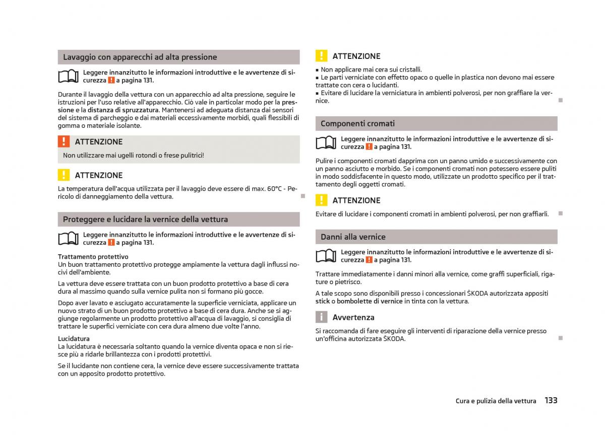 Skoda Fabia II 2 manuale del proprietario / page 135