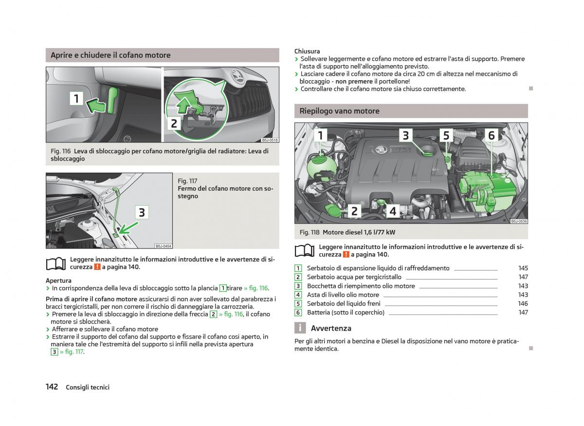 Skoda Fabia II 2 manuale del proprietario / page 144