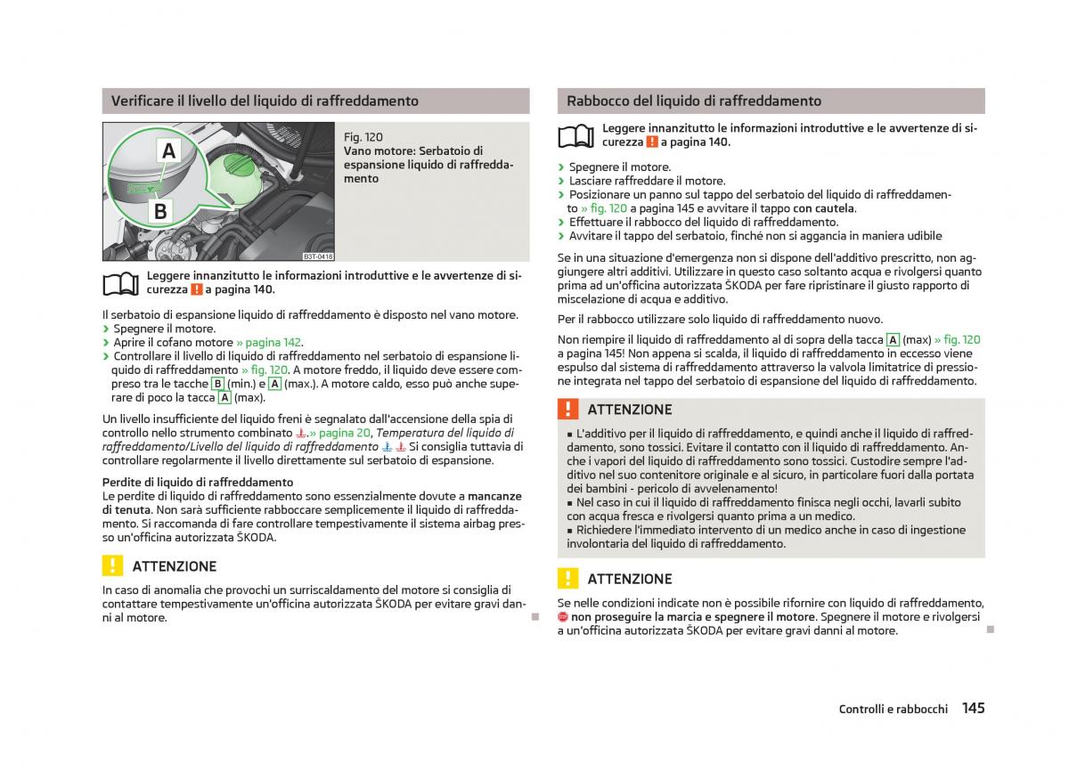 Skoda Fabia II 2 manuale del proprietario / page 147