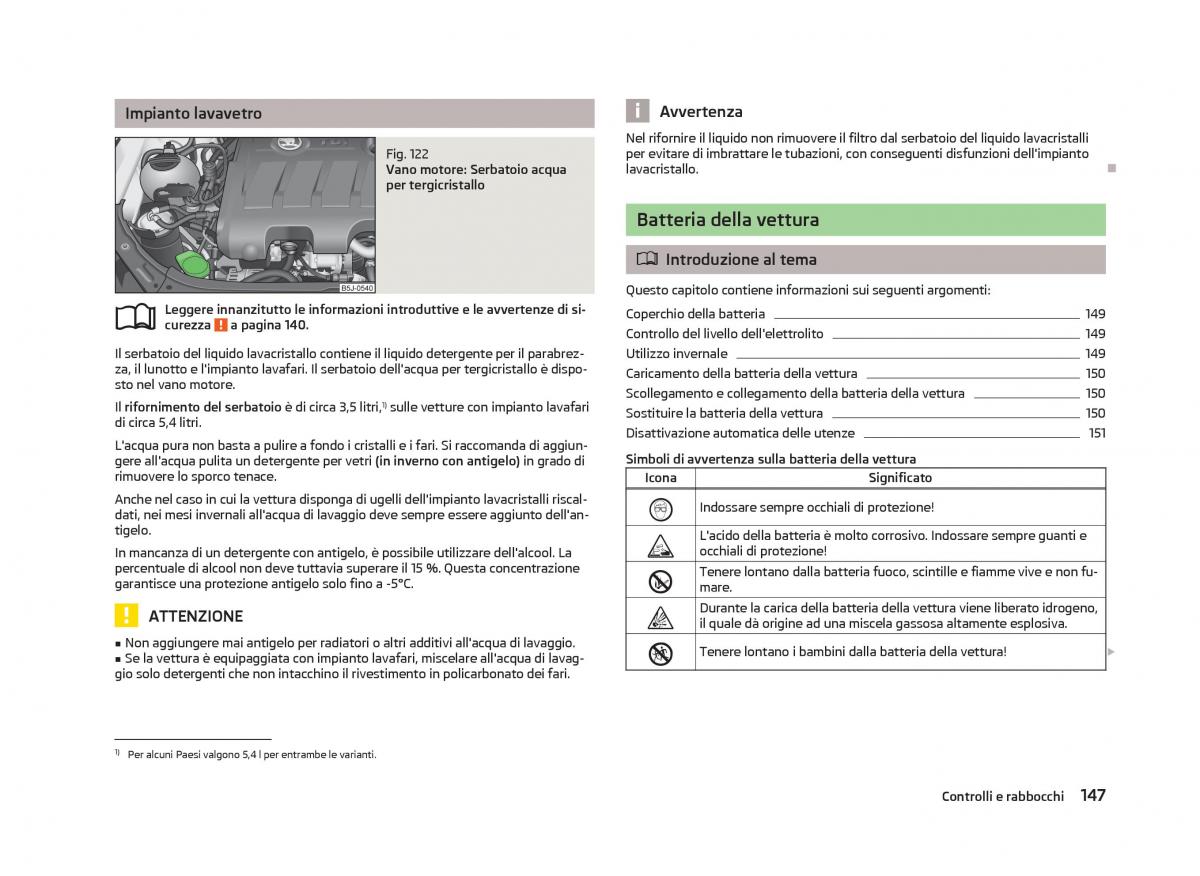 Skoda Fabia II 2 manuale del proprietario / page 149