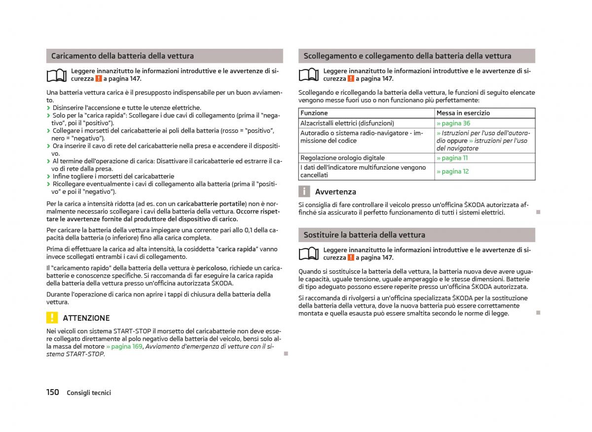 Skoda Fabia II 2 manuale del proprietario / page 152