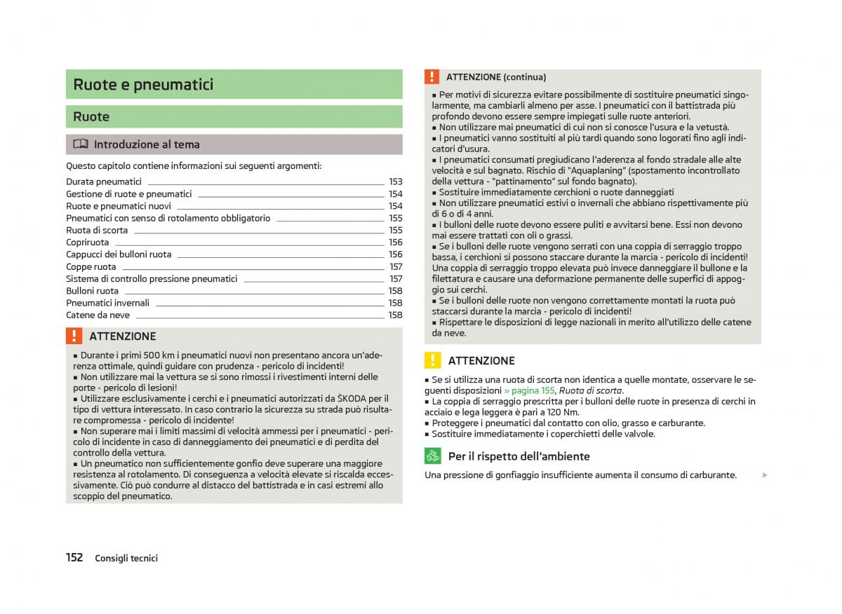 Skoda Fabia II 2 manuale del proprietario / page 154