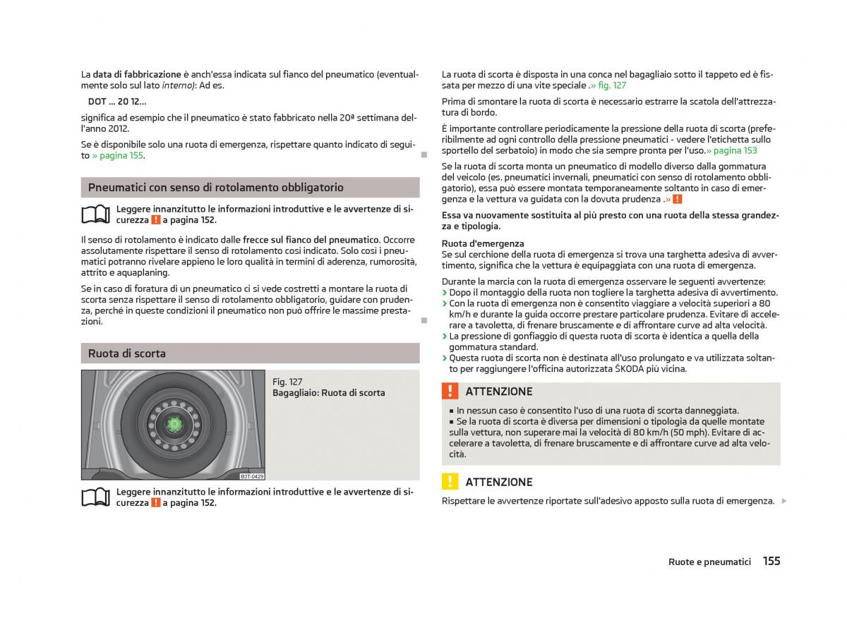 Skoda Fabia II 2 manuale del proprietario / page 157