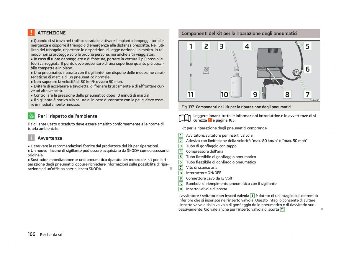 Skoda Fabia II 2 manuale del proprietario / page 168