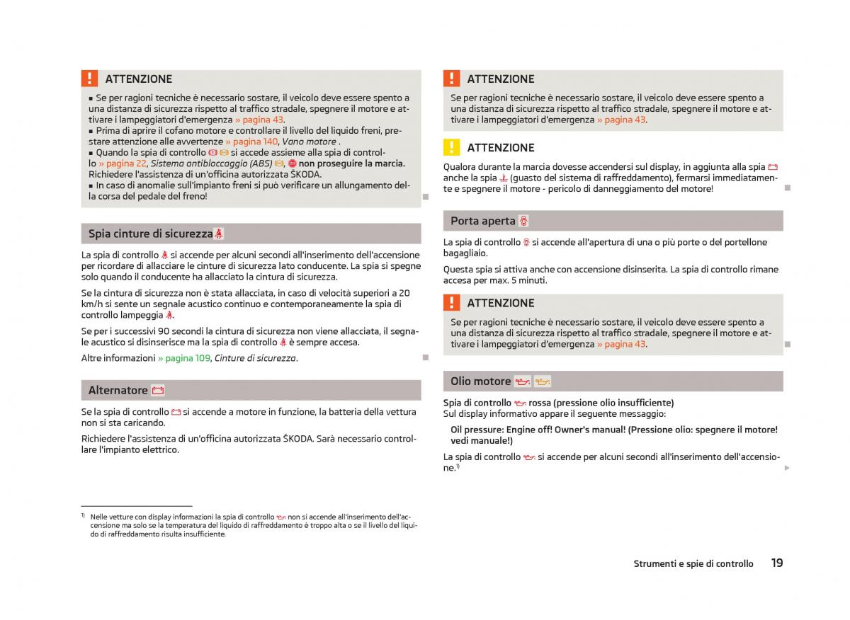 Skoda Fabia II 2 manuale del proprietario / page 21