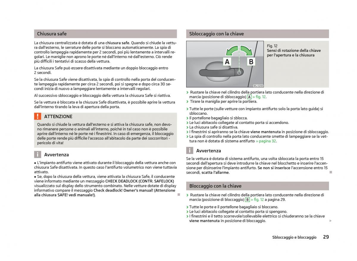 Skoda Fabia II 2 manuale del proprietario / page 31