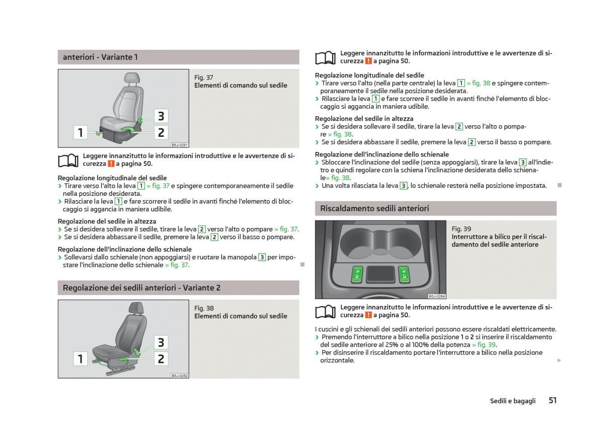 Skoda Fabia II 2 manuale del proprietario / page 53