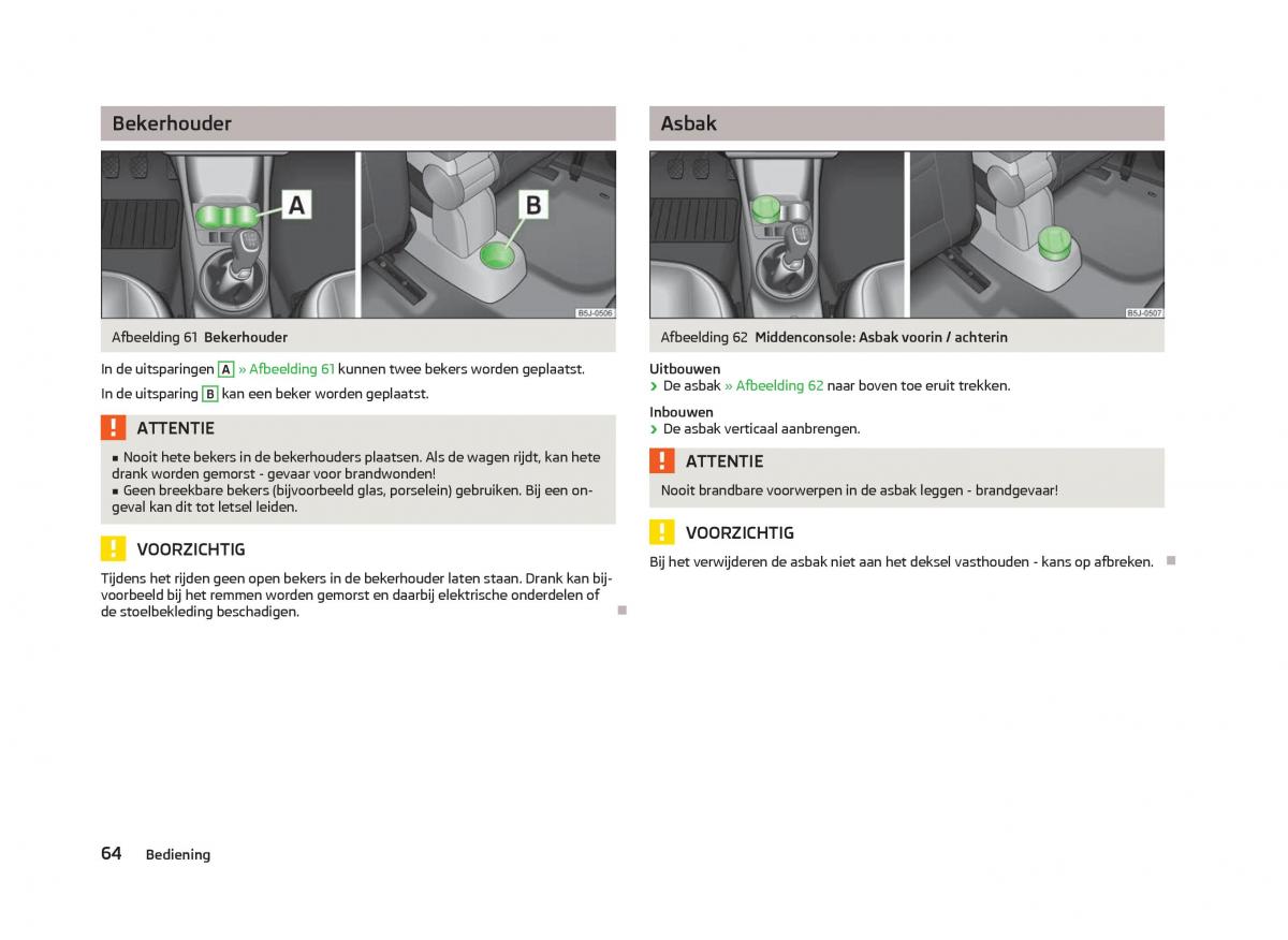 Skoda Fabia II 2 handleiding / page 66