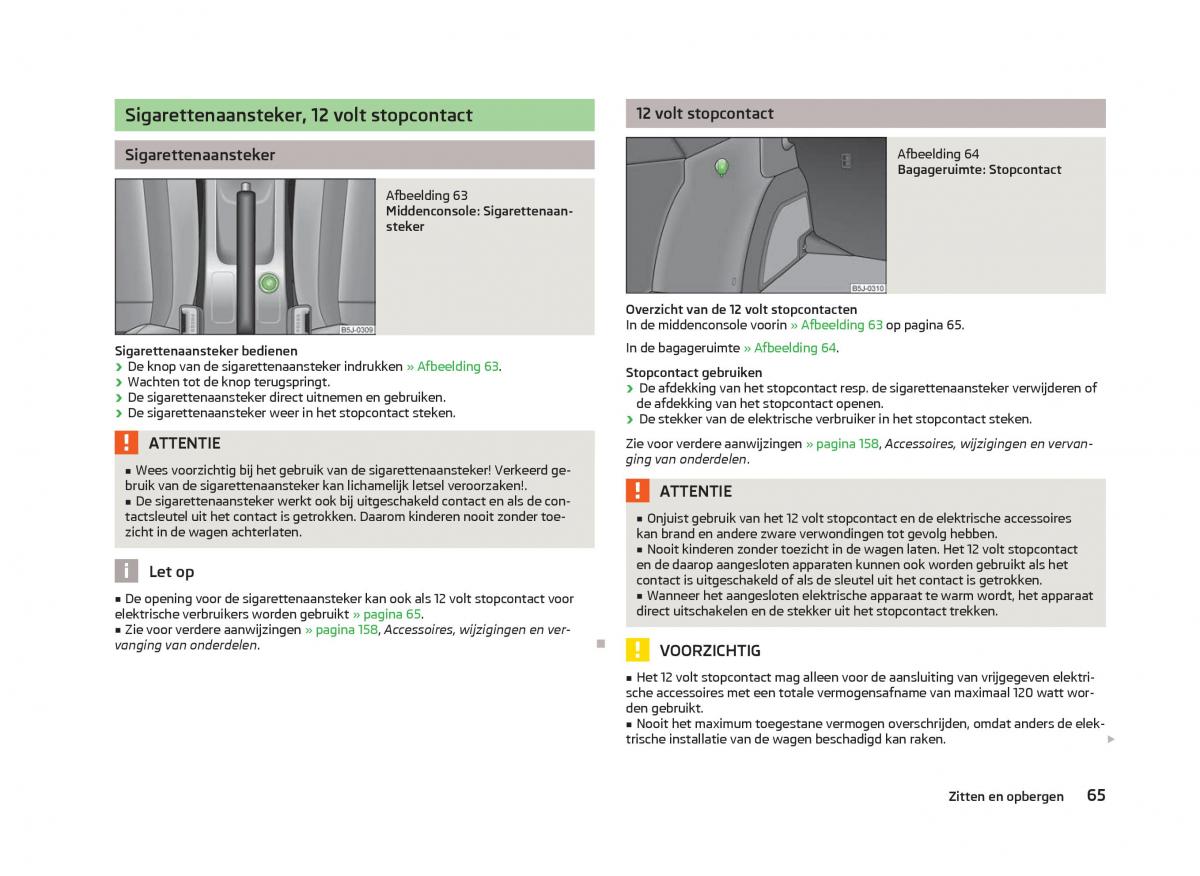 Skoda Fabia II 2 handleiding / page 67