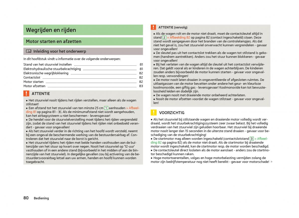 Skoda Fabia II 2 handleiding / page 82