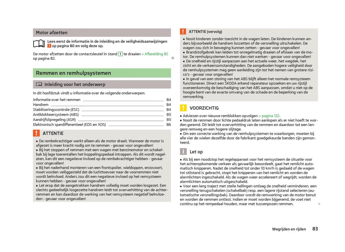 Skoda Fabia II 2 handleiding / page 85