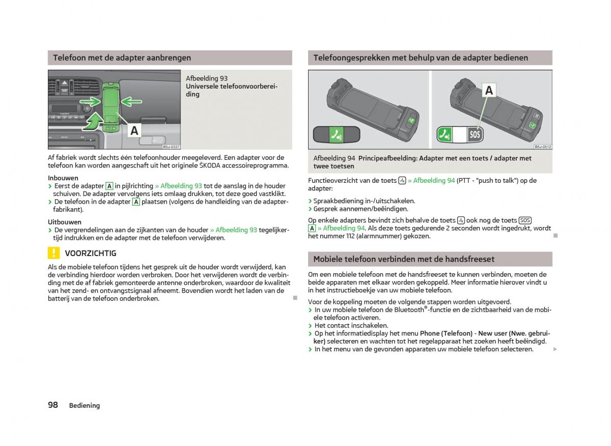 Skoda Fabia II 2 handleiding / page 100